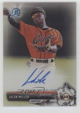 2017 Bowman Chrome Prospect Refractor 163/499 Jalen Miller #CPA-JMI Auto 7eo