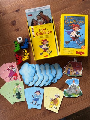 Haba games - Little Thunder Witch - Snip Snap Ducks comes,German,English,Spanish