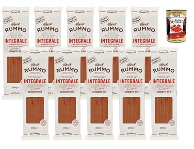 Rummo Vollkorn Spaghetti N°3 10x500g +Polpa 400g
