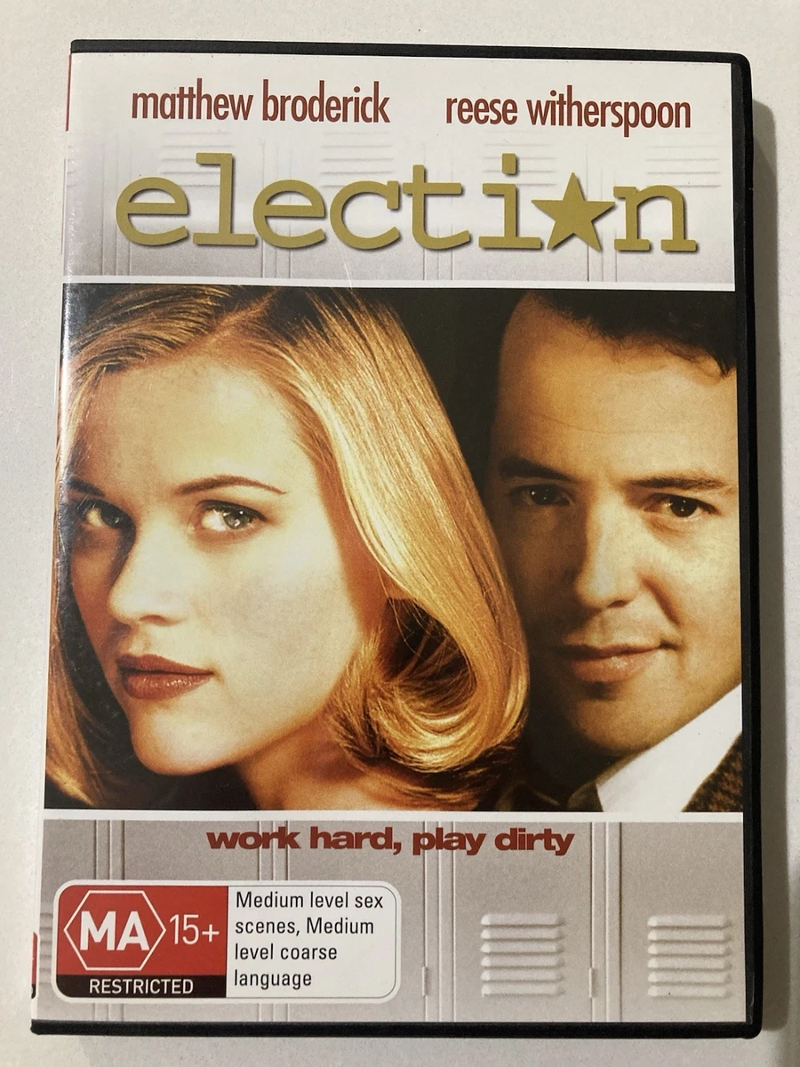 Election -DVD Region 4 - Matthew Broderick Reese Witherspoon - VGC Free Postage