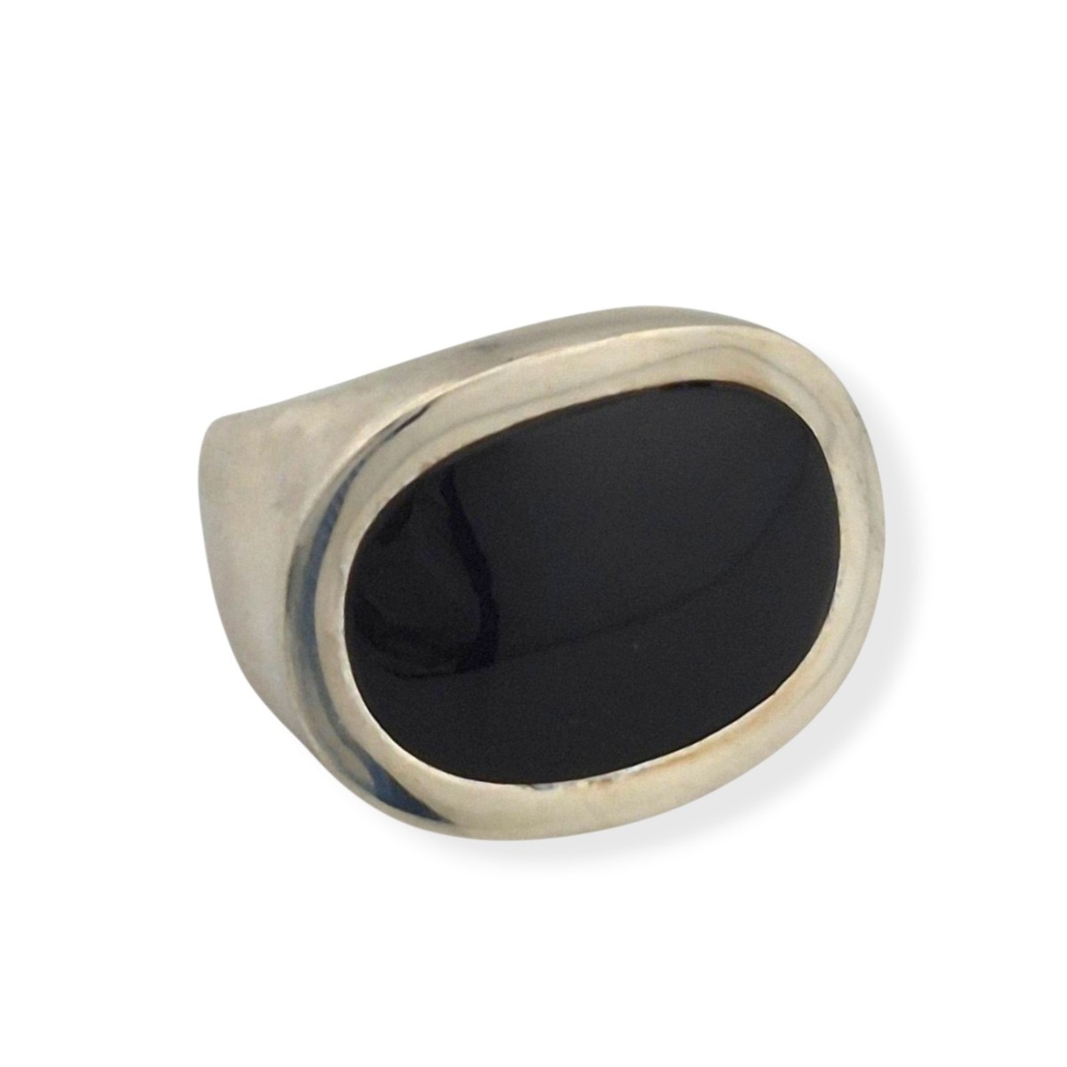 RLM Studio Robert Lee Morris Sterling Silver 925 Oval Black Onyx 