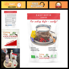 Easy Kefir Starter Culture 4 Pack - Probiotic Fermentation, 20g for Homemade Kef
