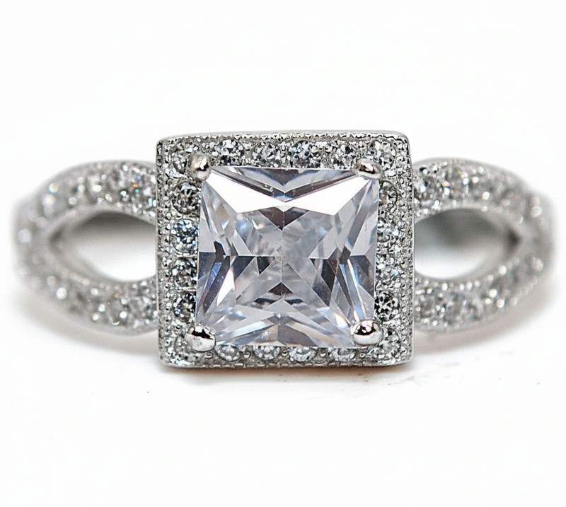 1CT Heat Treated Moissanite 925 Sterling Silver Ring Jewelry Sz 7 MM5-3