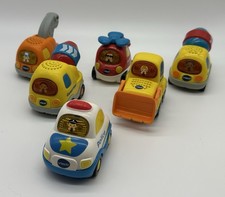VTech Go Go Smart Wheels Lot Of 6 Police Car Bulldozer Helicopter Sounds Working