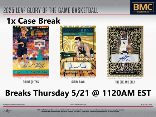 Nate Robinson 2025 Leaf Glory Of The Game Basketball 1x Case Break #11
