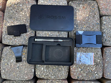 ROSSM RFID in CARBON BLACK wallet 4 Men rigid slim minimalist card holder