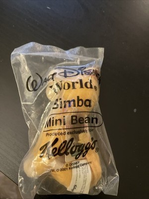 Walt Disney World Lion King Simba Mini Bean Plush Kellogg's 2001