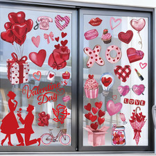 Valentines Day Window Clings for Glass Windows, Valentine'S Day Decorations  9