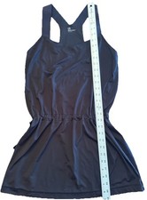 GapBodyFit S Activewear Black Racer Back Dress/Tank Drawstring Waist Stretch