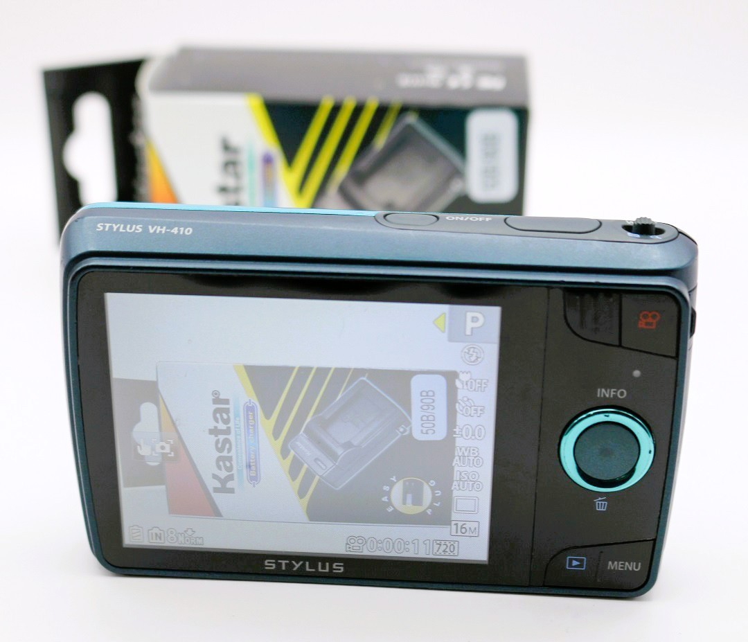 Olympus Stylus VH-410 16MP Digital Camera Blue – 5x Zoom – Tested