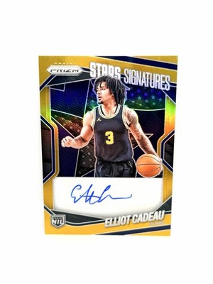 ELLIOT CADEAU 2025-26 Panini Prizm NIL Stars True Gold Auto Michigan /10