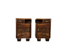 Comodini Art Decò anni '40 | Comodini in radica | Comodini per camera 1940