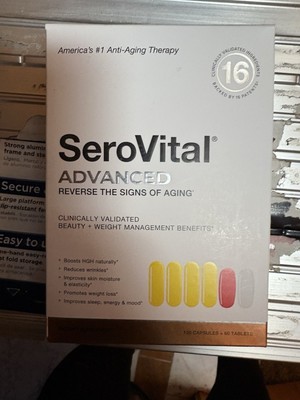 SeroVital Advanced Dietary Supplement 120 Capsules + 60 Tablets NEW!!