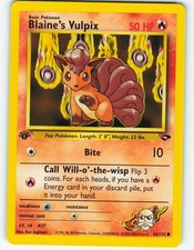Blaine's Vulpix - 1st Edition - 66/132 Gym Challenge - Pokémon TCG - 2000 on eBay