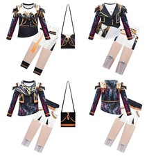 Kids Kpop Demon Hunters Costume Fancy Tops Jackets Pant Fancy Outfits Xmas Gifts