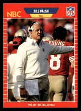 Bill Walsh 1989 Pro Set Anouncer Card #30 San Francisco 49ers