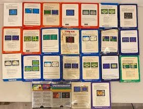 1980s MATTEL INTELLIVISION LOT OF 25 VIDEO GAMES W BOX SOME COMPLETE SPARTANS +