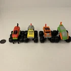 Vintage Mattel Hotwheels Attack Monster Truck Lot Of 4 - 1993 - Pre-Owned