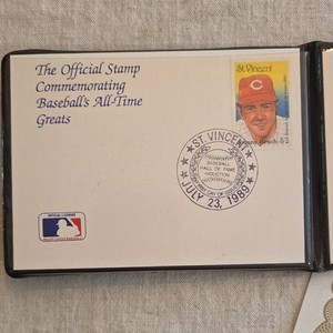St. Vincent Baseball $2 Gold First Day Cover 1989 First Day of Issue w/ COA