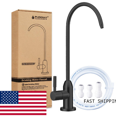 Drinking Water Faucet Long Thread Stem Filtered Water Tap Thick Countertop Lead-