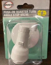 Push- On Quarter Turn Angle Stop Valve- 9DPV-100 New Sealed