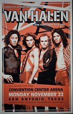 Van Halen 1982 San Antonio Tour Poster