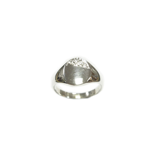 Bague Homme Argent 925 Motif Sceau Avec Crâne Harley Et Couronne - Style Rock/moto, Neuve Sans Emballage