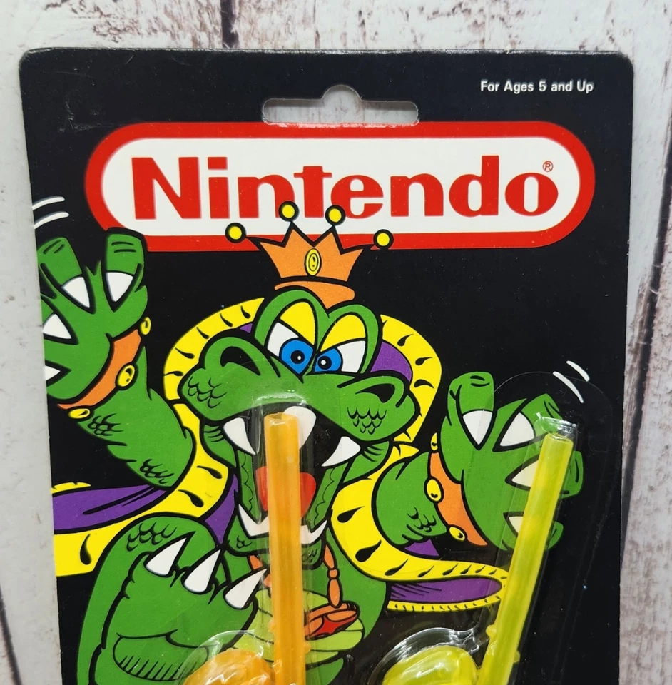 Vintage 1989 Nintendo Fun Straws Mario Bros Diamond Toymakers New in Package - Image 2 of 4