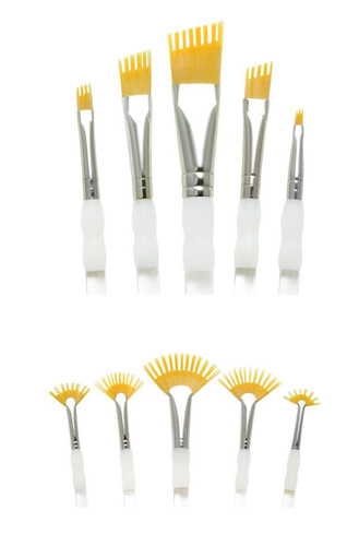 Royal Aqualon Wisp Kamm Pinsel Künstler Aquarell Acryl Farbe Pinsel Kunst Sets - Bild 5 von 9