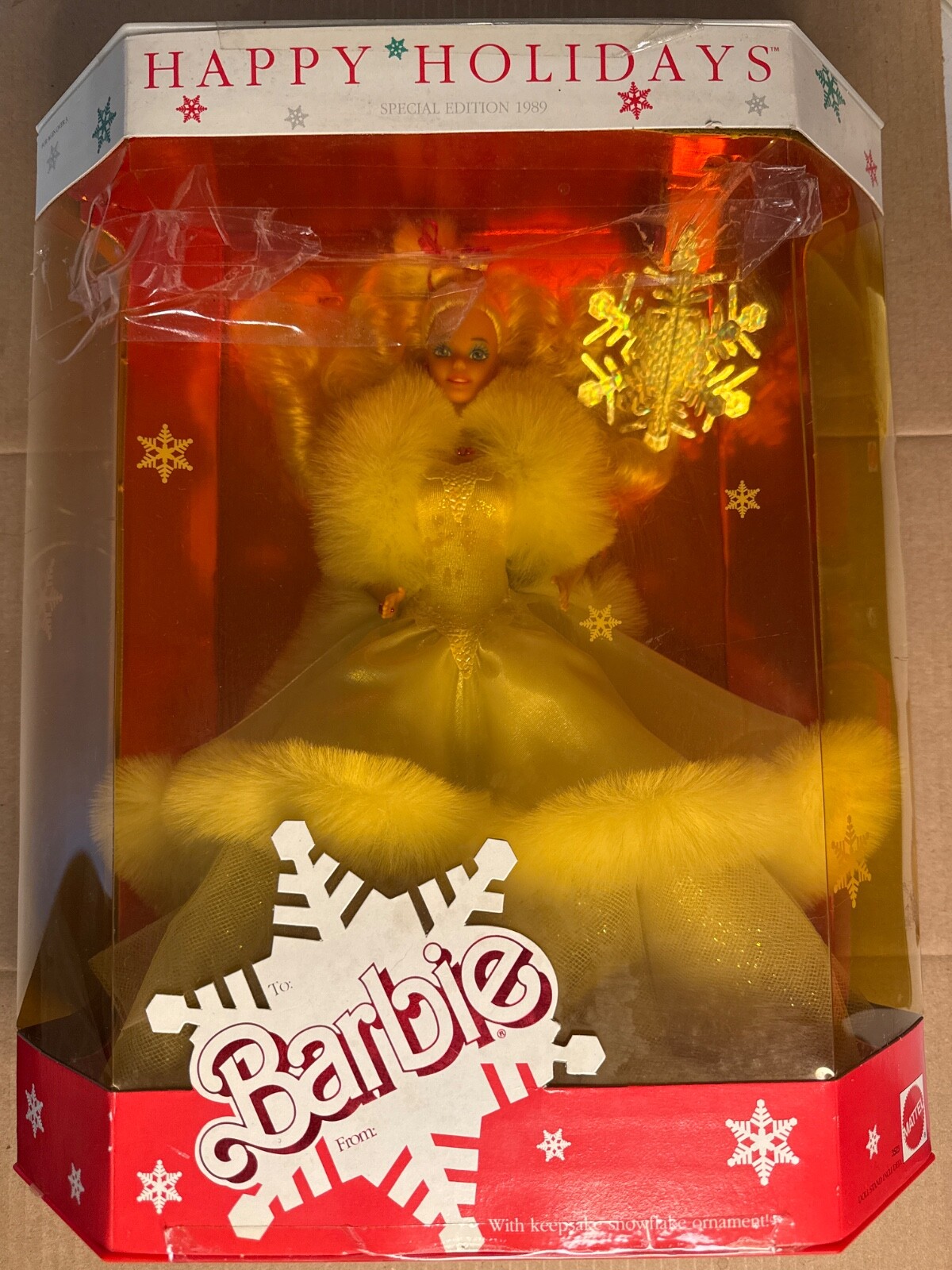 Vintage 1989 Special Edition Happy Holidays Barbie Doll (3523) in Box!