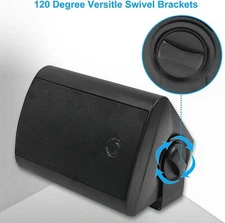 Herdio 200W Outdoor Speakers: Bluetooth, Waterproof, & Powerful