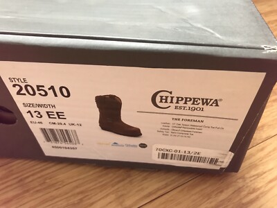 Chippewa 11” Honcho Work Boots Waterproof Composite Safety  display picture 2