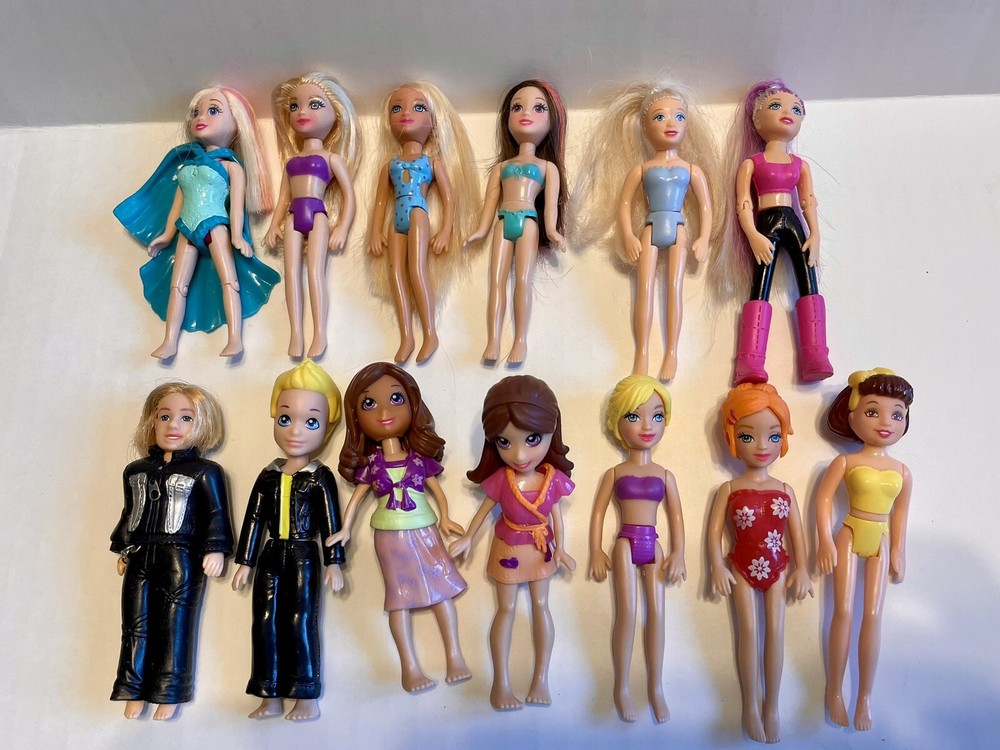 Lot of 13 Polly Pocket Dolls