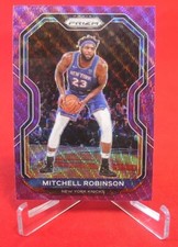 Mitchell Robinson Purple Wave Prizm NBA 2020-21 Basketball Card #170