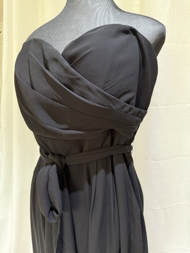 Womens Portmans Black Strapless Pantsuit Jumpsuit Evening Formal Size 16 - Picture 4 of 15