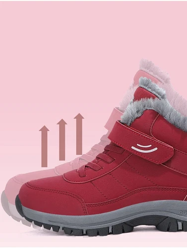 Men Snow Boots Winter Thick Insulation Non-slip Lightweight Cotton Shoes Black - Bild 20 von 27