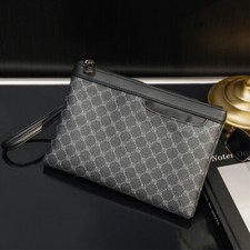 Men  s PU Leather Bag Business Clutch Purse Quality Wrist Wallets Envelope Bag