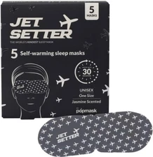 Popmask Jet Setter Self-Warming Sleep Masks Jasmine Scented Headache Relief