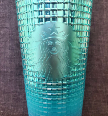 Starbucks 2023 Mexico Blue Gradient Grid 24oz Cup Tumbler | eBay