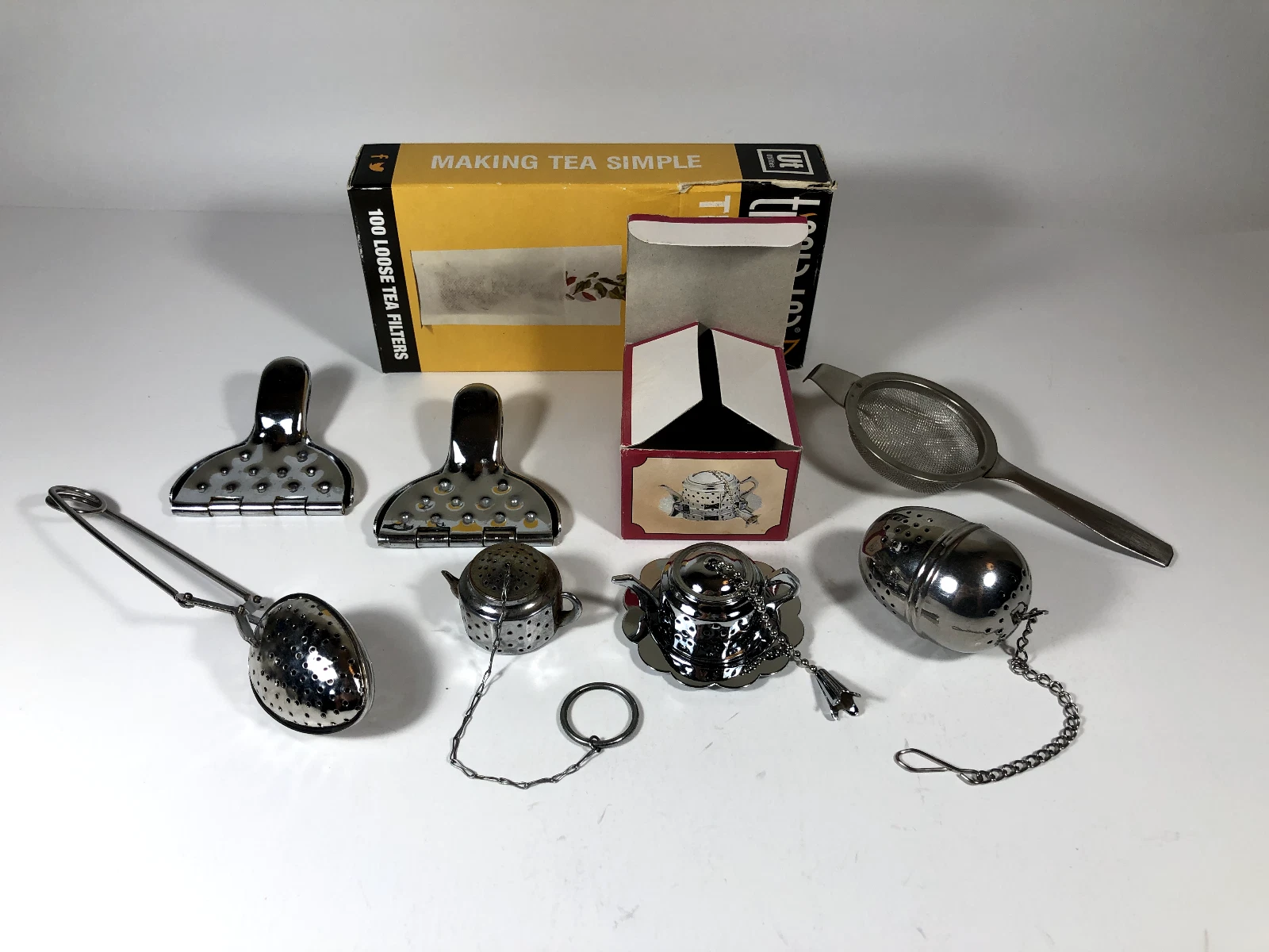 7+ Pc Tea Infuser Collection- Spring, Lemon Press, Egg, Vtg Occupied Japan Pot
Opens in a new window