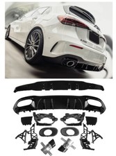 F&uuml;r Mercedes W177 Kompaktlimousine Diffusor + Auspuffblenden 2X1 SCHWARZ