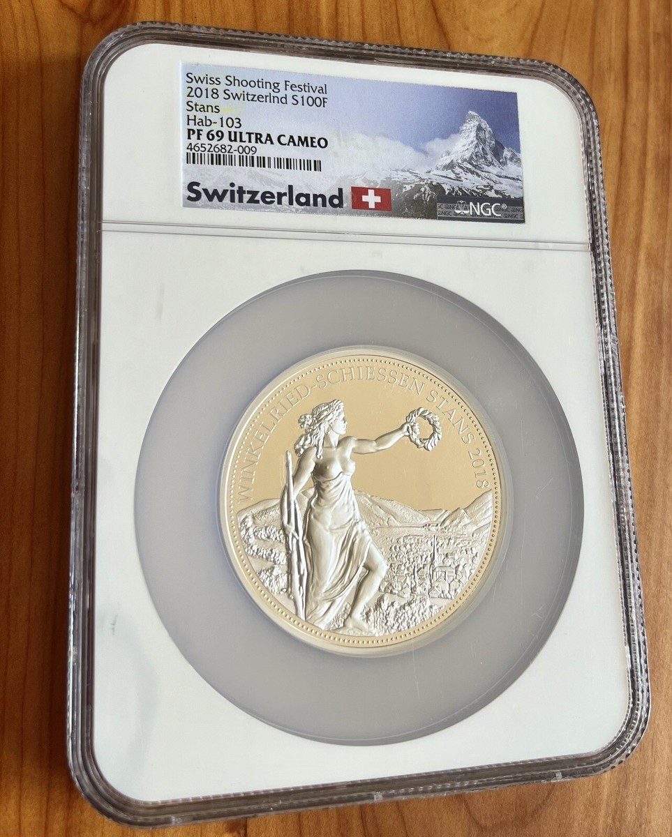 pyrargyrite】2021 スイス 射撃祭 銀貨 PF69 UC