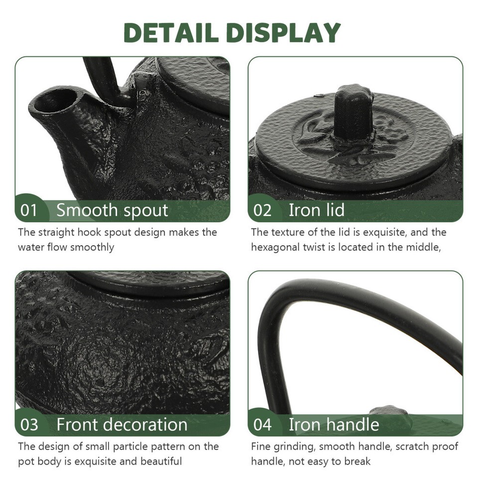 Mini Kungfu Japanese Kettle Cast Iron Teapot Office eBay