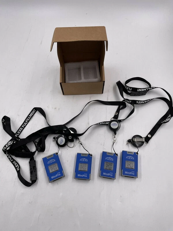 BOX OF 4 FLEXE PORTABLE BLUETOOTH CCD SCANNER MINI-PRO M300BT-SE WITH LANYARDS - Image 4 of 4