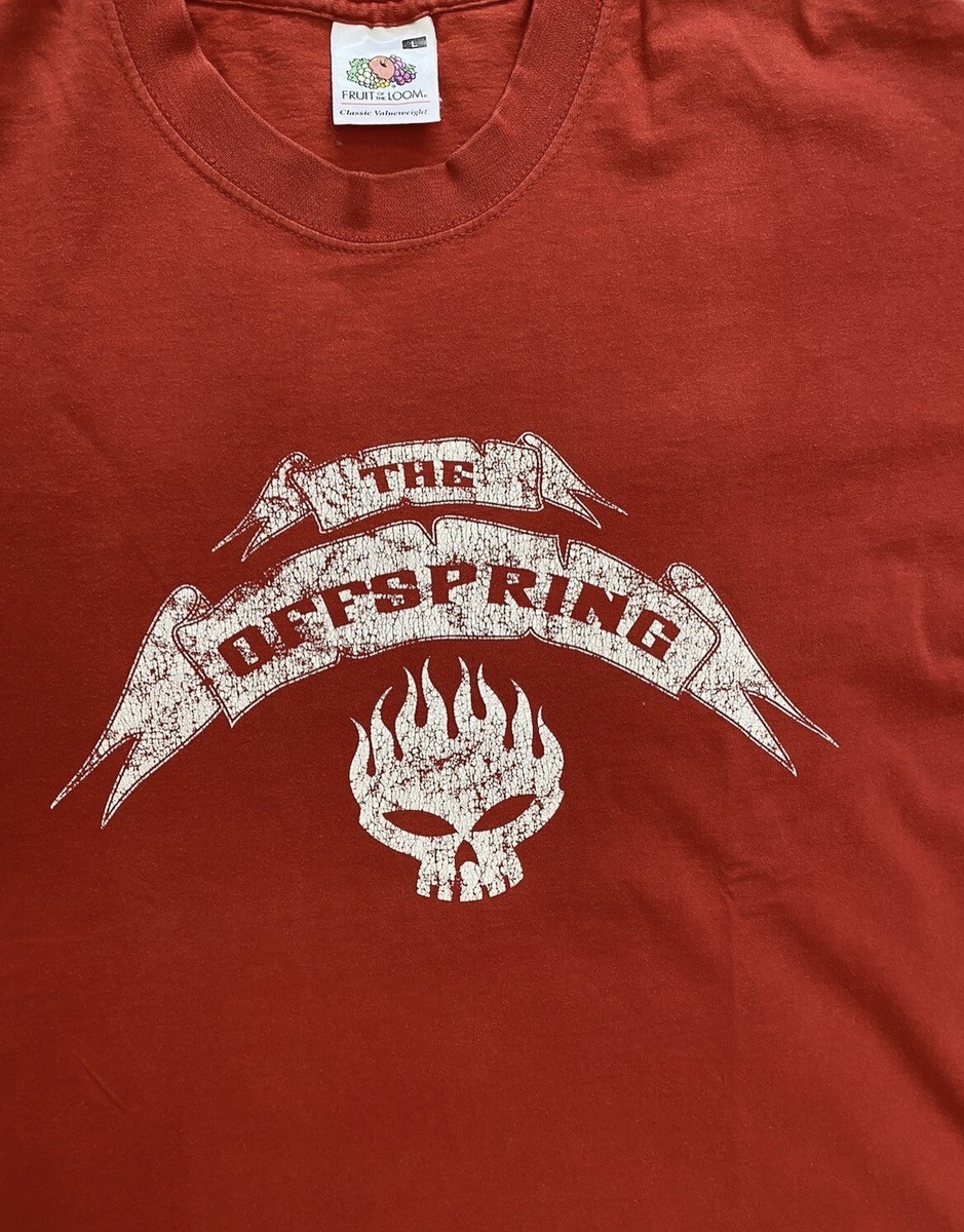トップス 2000s THE OFFSPRING vintage band T-shirt Vintage 2000s The offspring Rock Band Men's Red T-Shirt Size