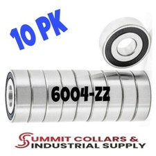 6004-ZZ C3 EMQ Premium Metal Shielded Ball Bearing, 20x42x12, 6004z 10 QTY 