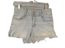 California Vintage Cut-off Denim Shorts High Waist 3 Button Juniors Size 9