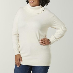 funnel neck tunic sweater