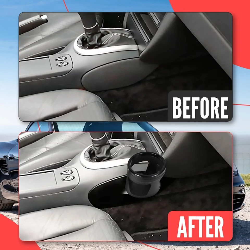 Center Console Water Cup Holder For Porsche 911 996 for Boxster 986 1999-2004 Foto 4 de 4