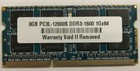 8GB DDR3 1600MHz PC3L-12800 SODIMM Laptop Memory RAM for Acer, Dell, HP, Lenovo